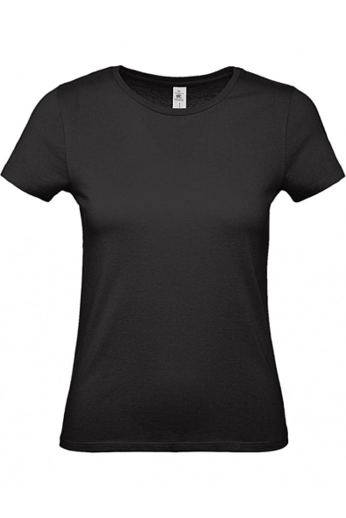 Larie Black Solid Color Short Sleeve T-Shirt