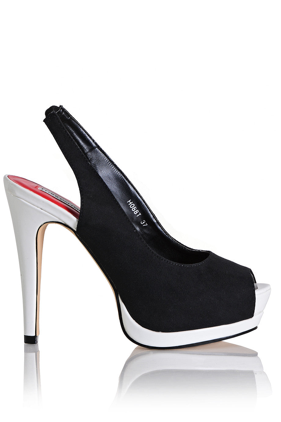 Ασπρόμαυρα Peep Toes - Francesco Milano | Γυναικεία Παπούτσια