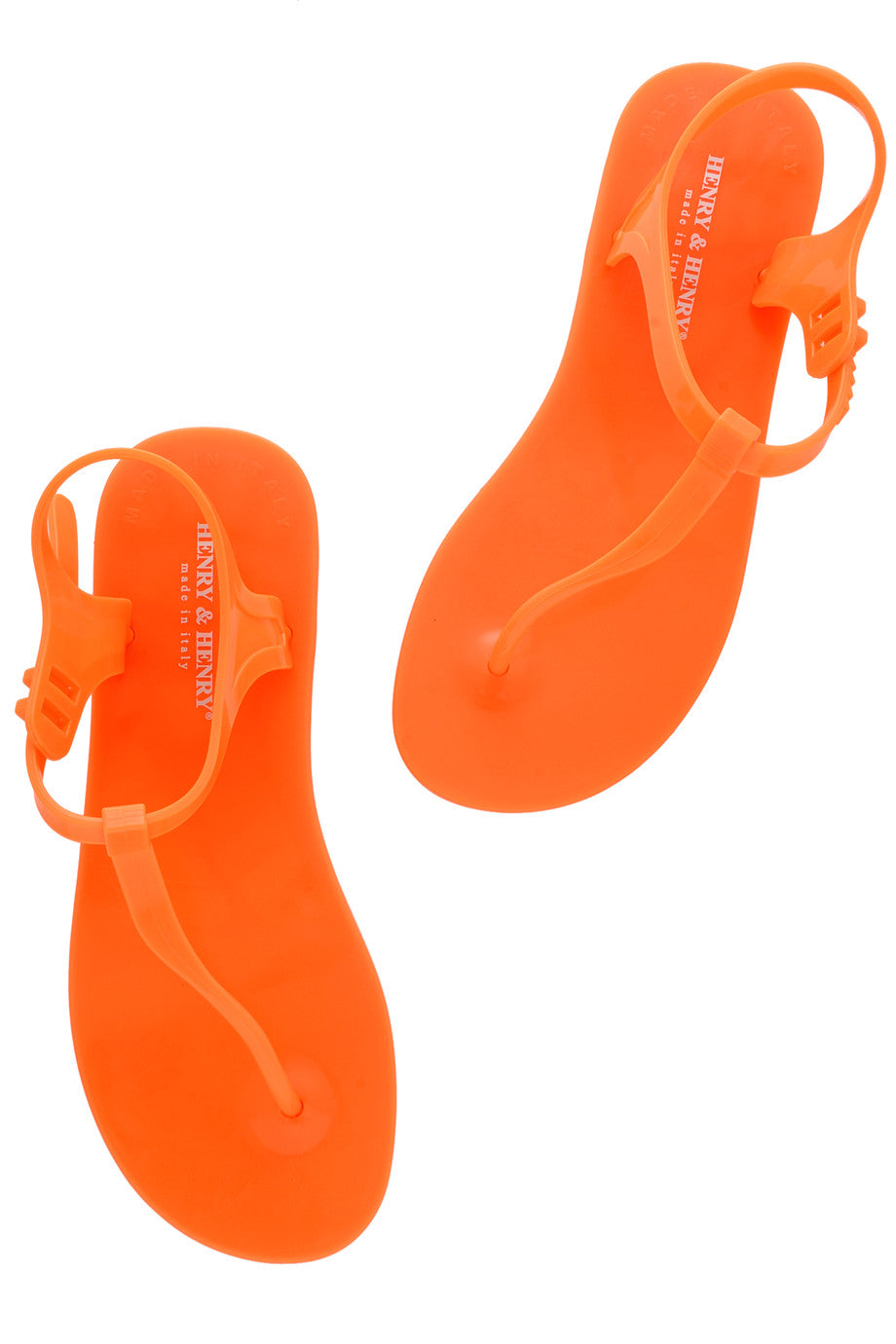 Πορτοκαλί Λαστιχένια Πέδιλα - Henry & Henry | Γυναικεία Παπούτσια