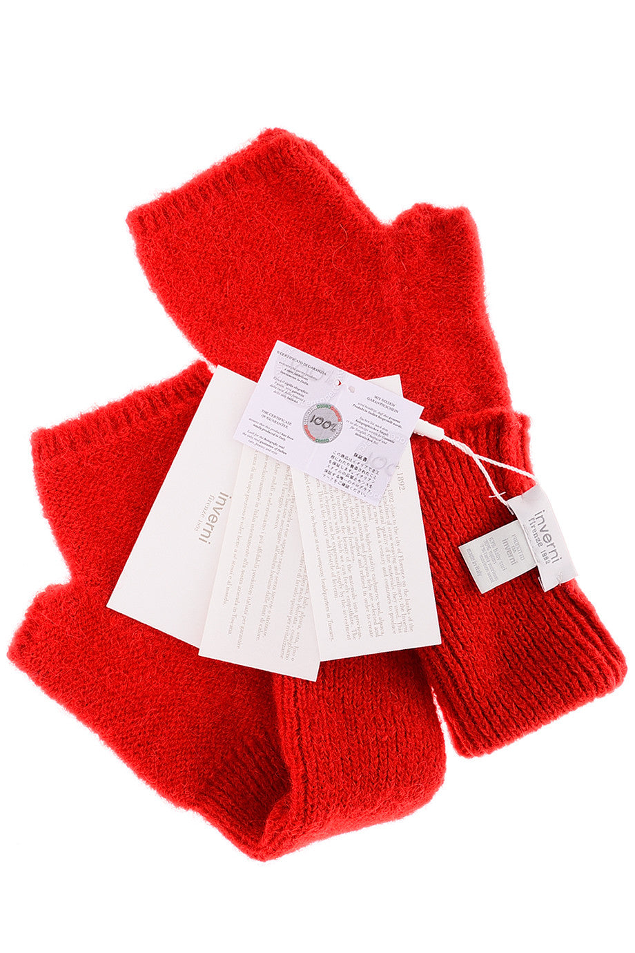 Κόκκινα Μάλλινα Γάντια - Inverni | Γυναικεία Γάντια