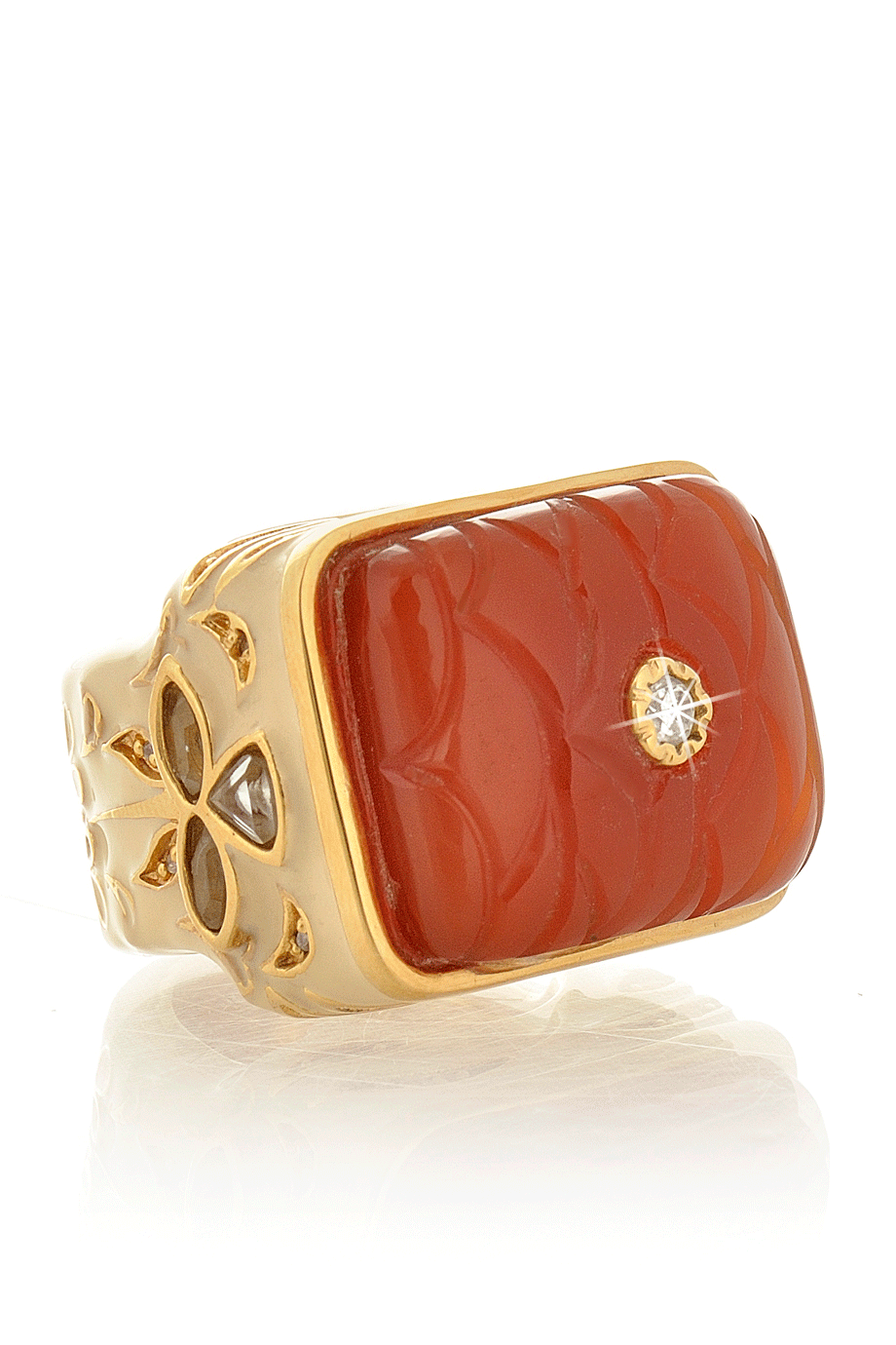 Πορτοκαλί Δαχτυλίδι - Isharya | Κοσμήματα