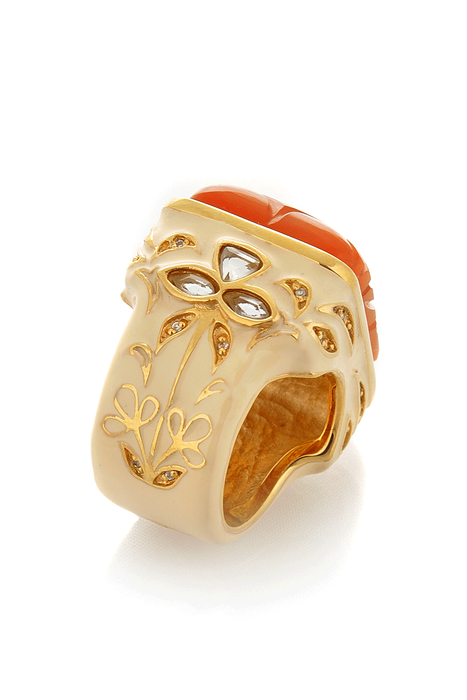 Πορτοκαλί Δαχτυλίδι - Isharya | Κοσμήματα