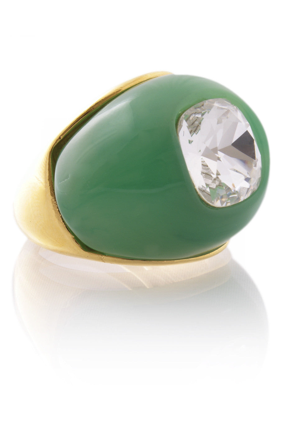 Πράσινο Δαχτυλίδι με Κρύσταλλο - Kenneth Jay Lane | ΚοσμήματαJade Πράσινο Δαχτυλίδι με Κρύσταλλο - Kenneth Jay Lane | Κοσμήματα - Δαχτυλίδια