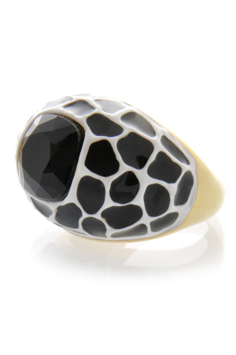 Μαύρο Λευκό Δαχτυλίδι - Kenneth Jay Lane | Κοσμήματα