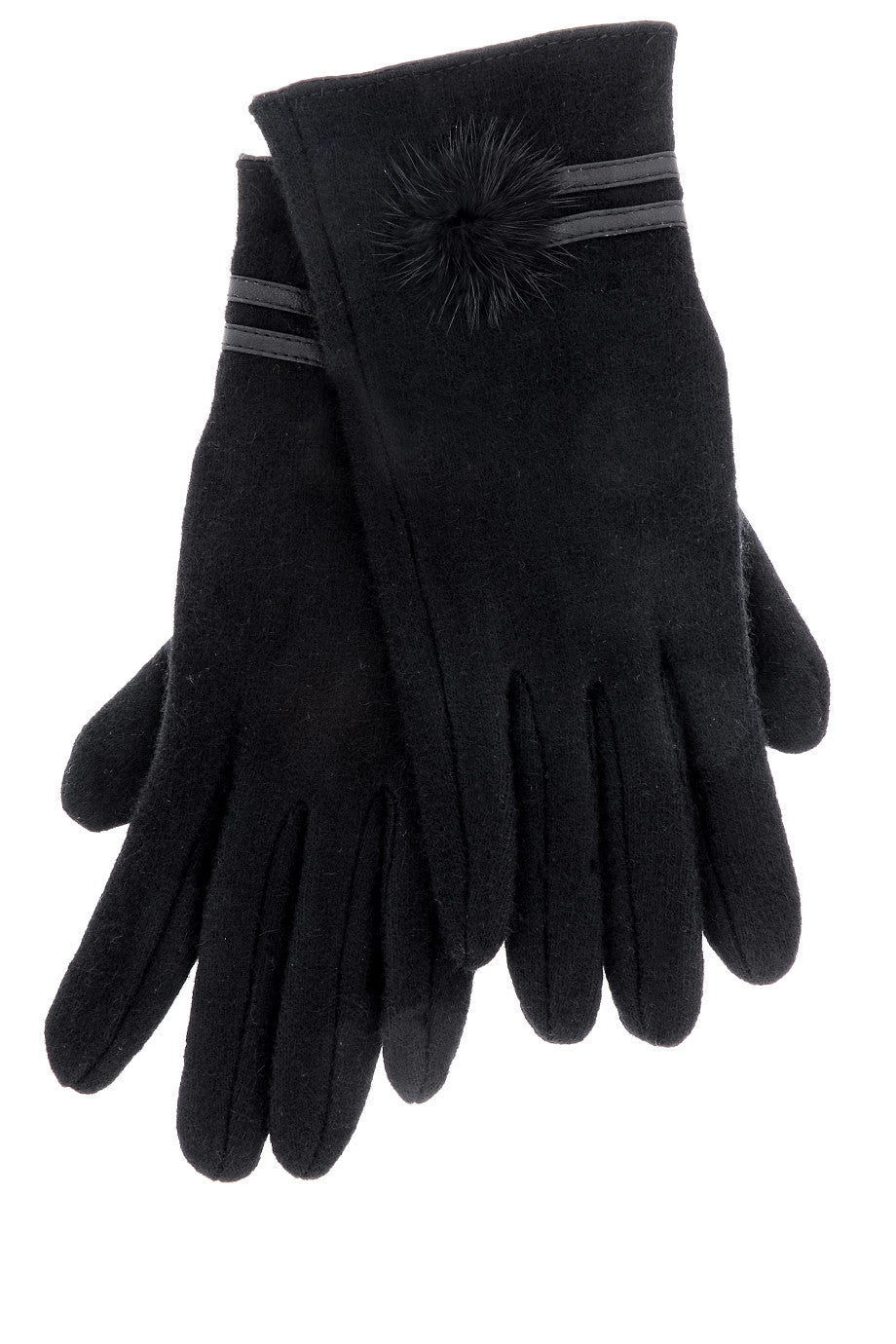 Μαύρα Mάλλινα Γάντια | Γυναικεία Γάντια