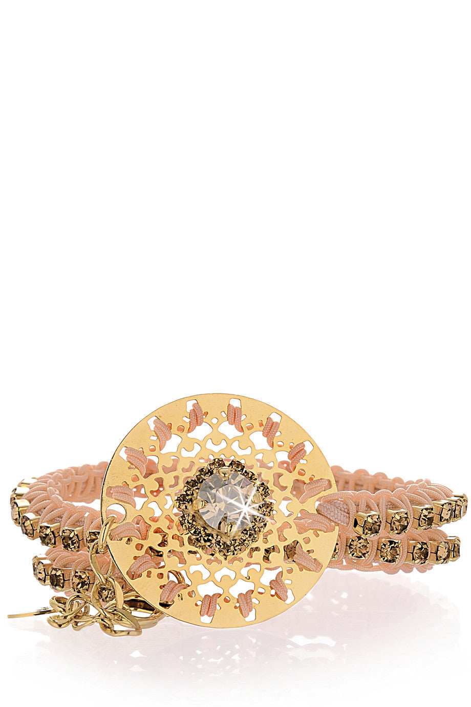 Χρυσό Βραχιόλι με Κρύσταλλα - Lk Designs | Κοσμήματα