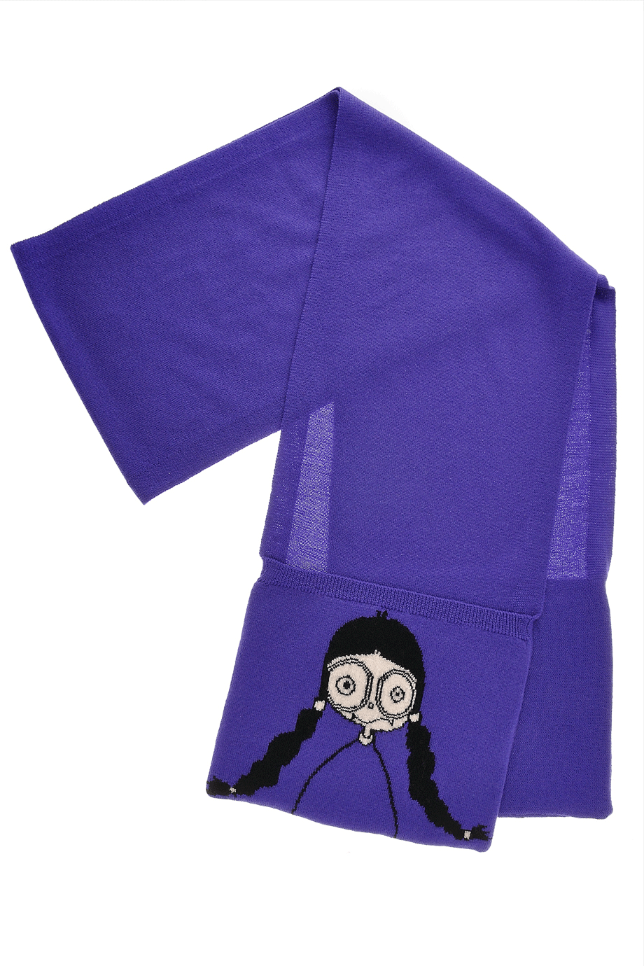 MISS MARC Purple Wool Scarf