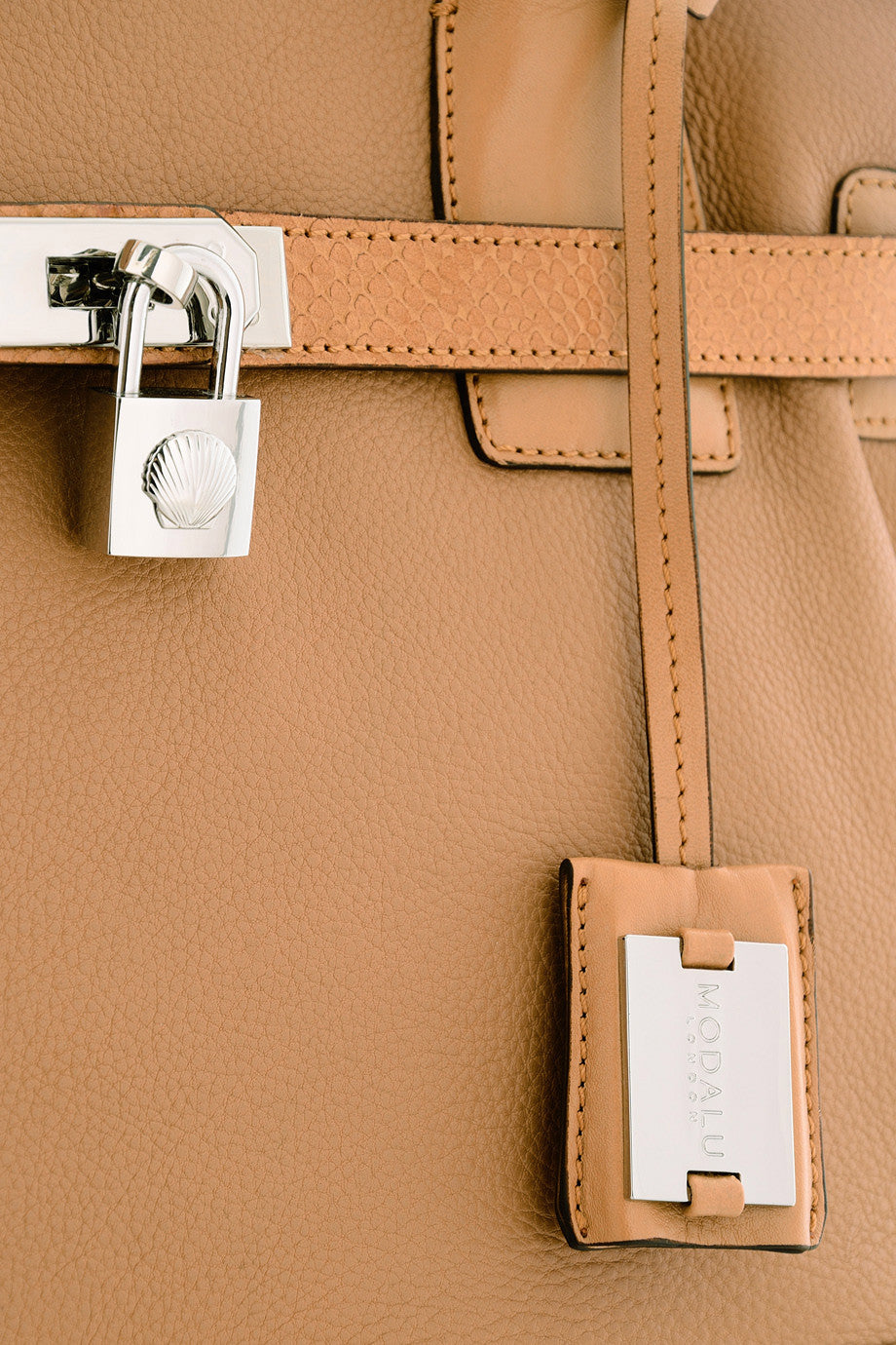 KRISTEN Brown Leather Shoulder Bag