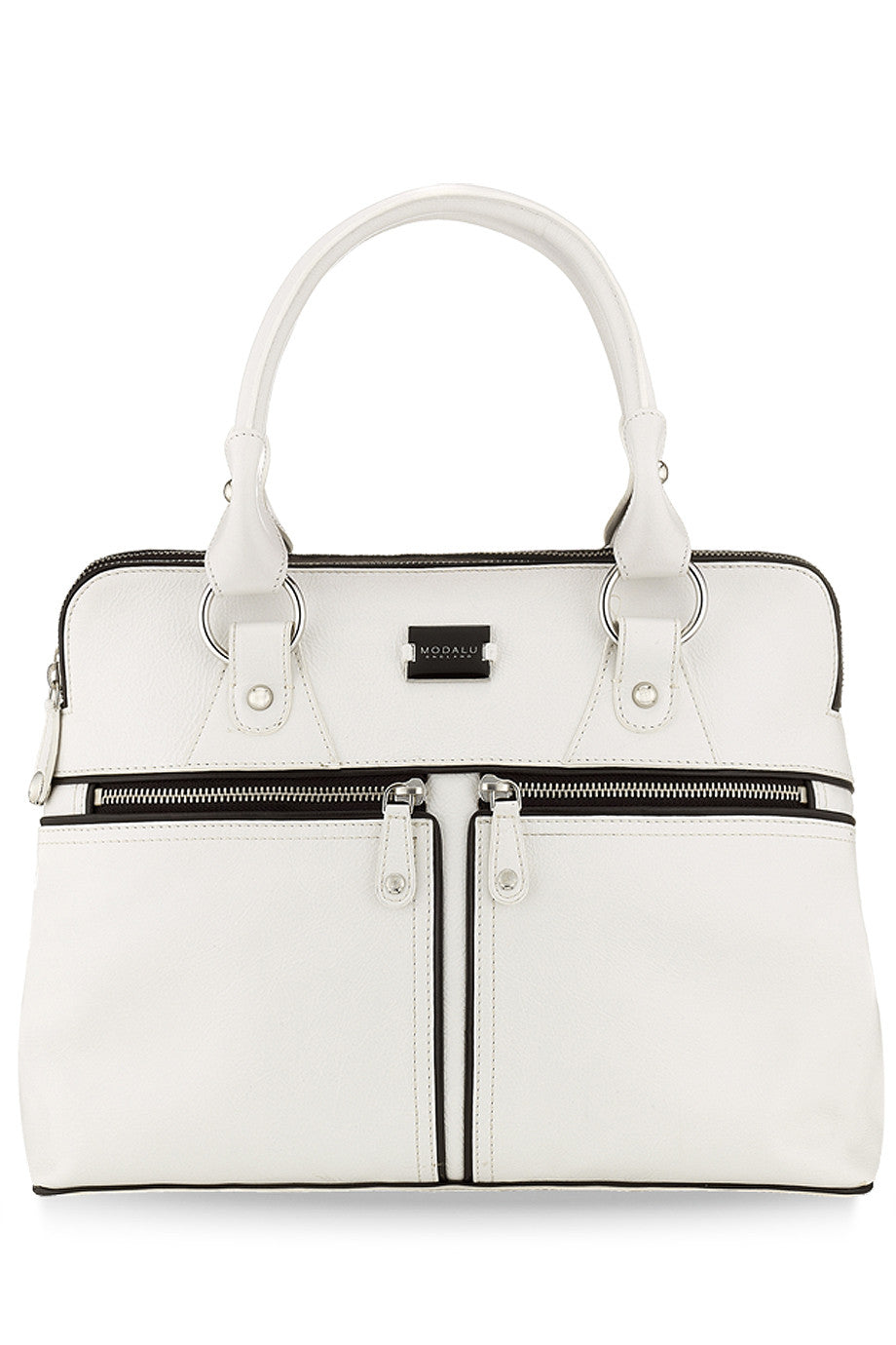 PIPPA White Leather Bag