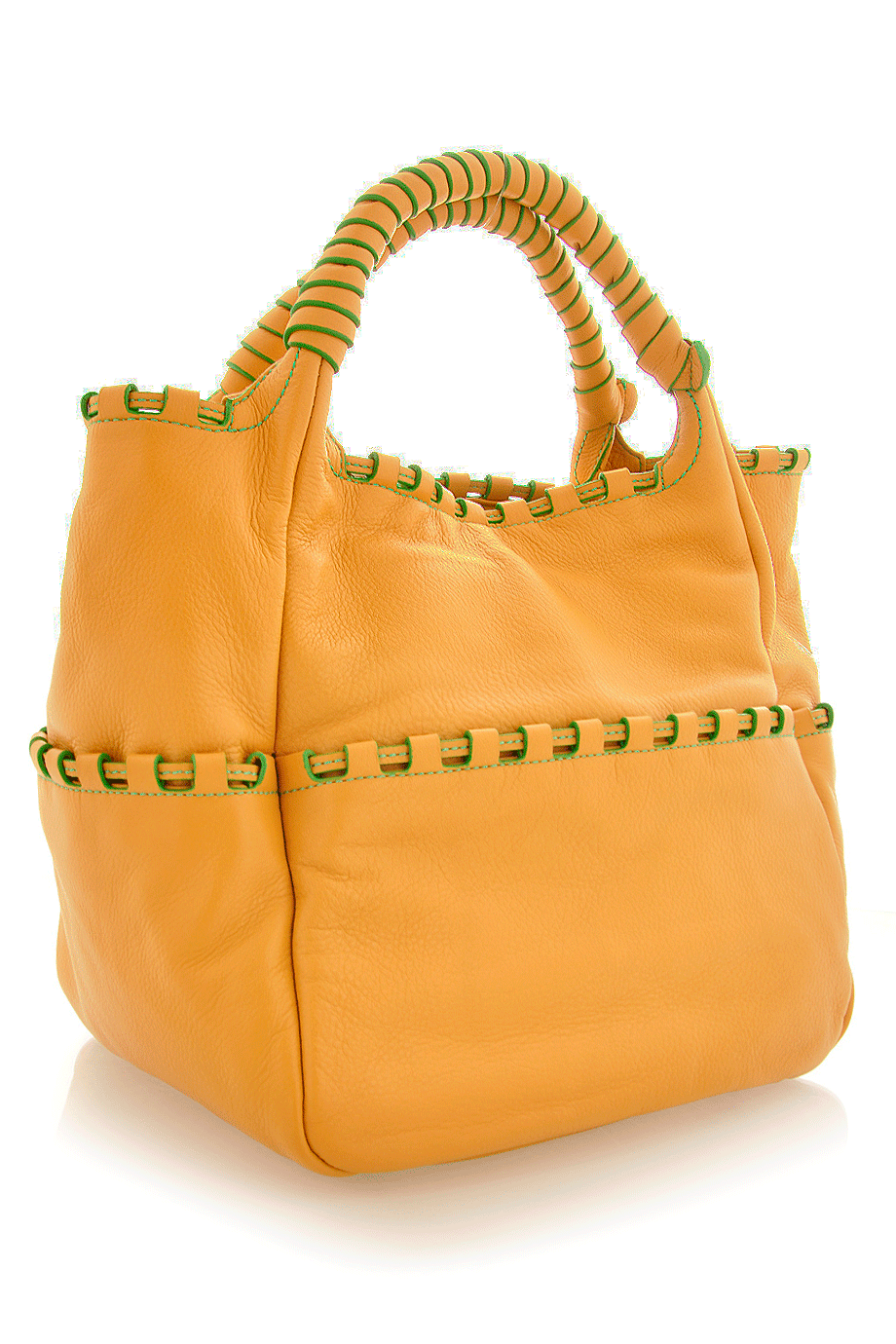 Alston Yellow Leather Bag