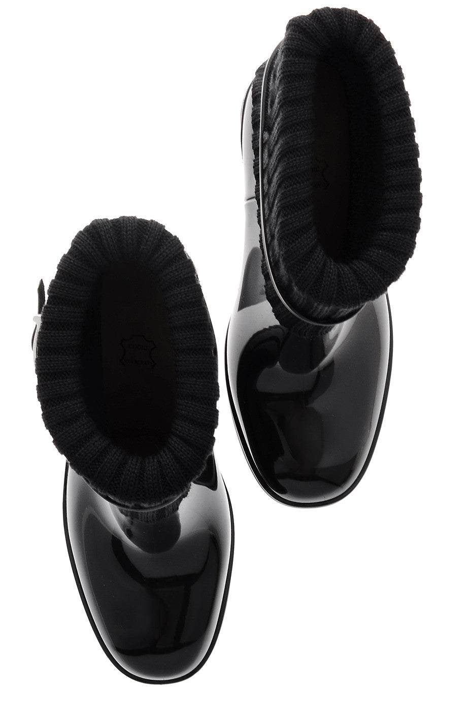 Κοντές Μαύρες Γαλότσες με Τακούνι | Γυναικεία Παπούτσια