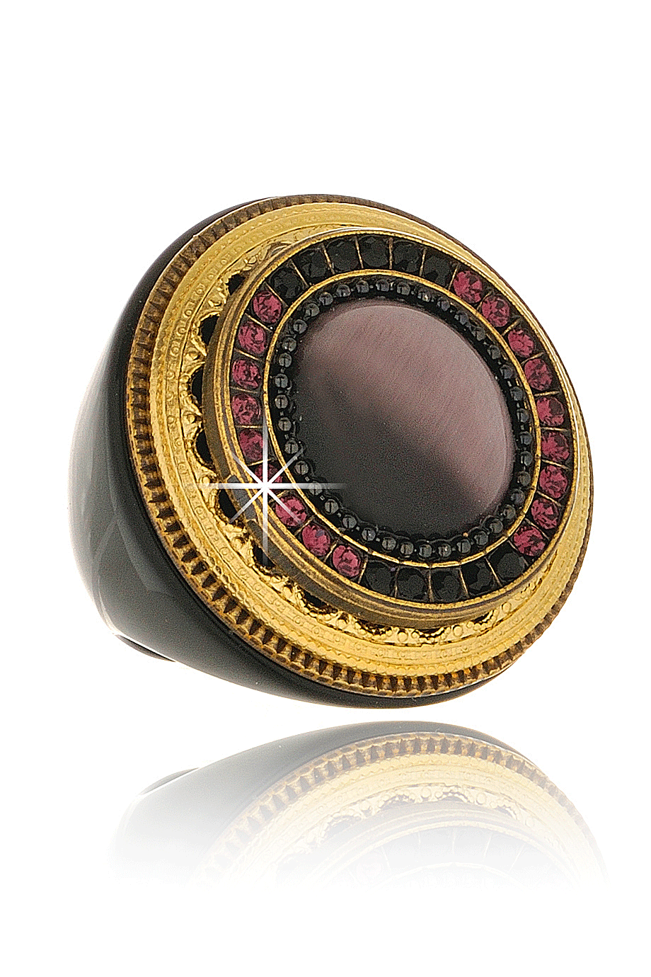 Μοβ Δαχτυλίδι με Πέτρα - Ringseclectic | Κοσμήματα