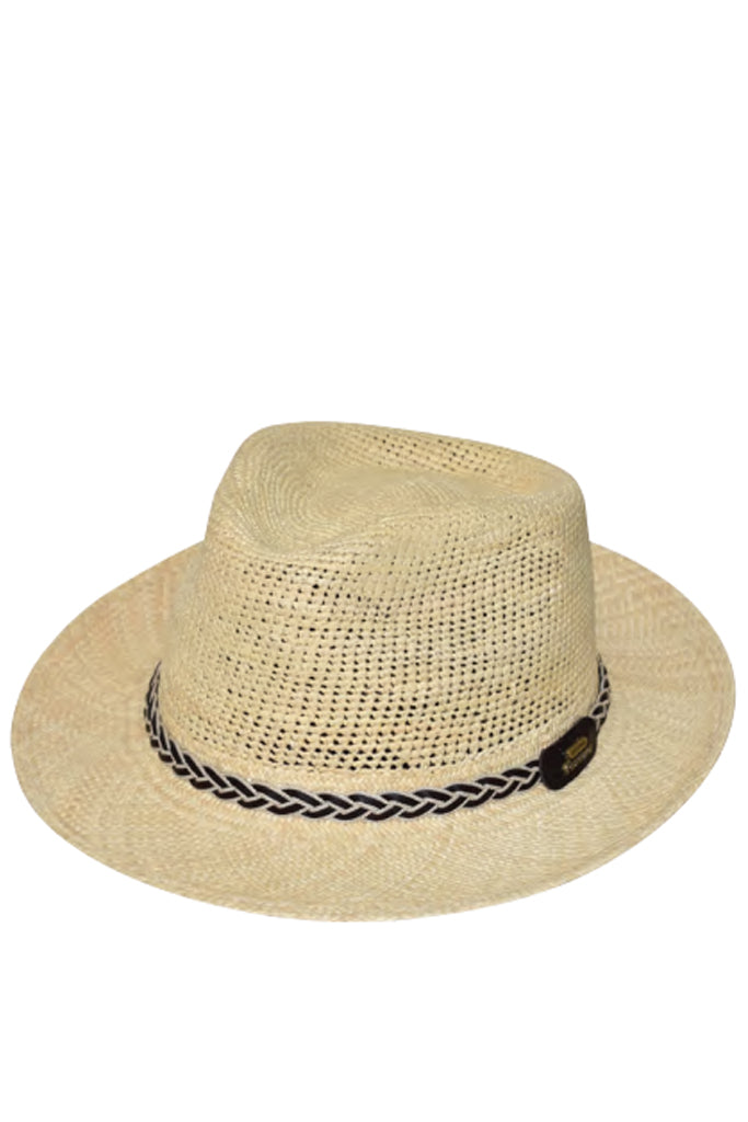 Pinoty Μπεζ Ψάθινο Καπέλο Παναμά | Γυναικεία Καπέλα Παναμά - Panama Hats