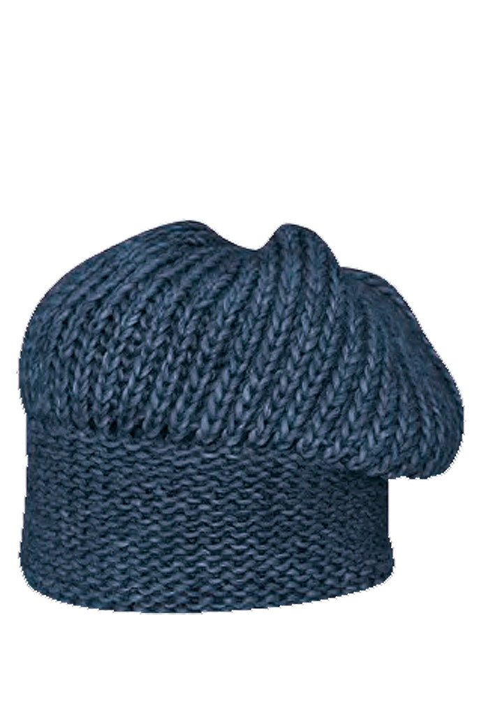 Koleny Μπλε Πλεκτός Σκούφος | Γυναικεία Καπέλα - Σκούφοι