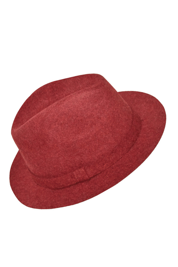 Hallie Μπορντό Καπέλο Fedora | Γυναικεία Καπέλα - Χειμερινά Καπέλα- Cappelli