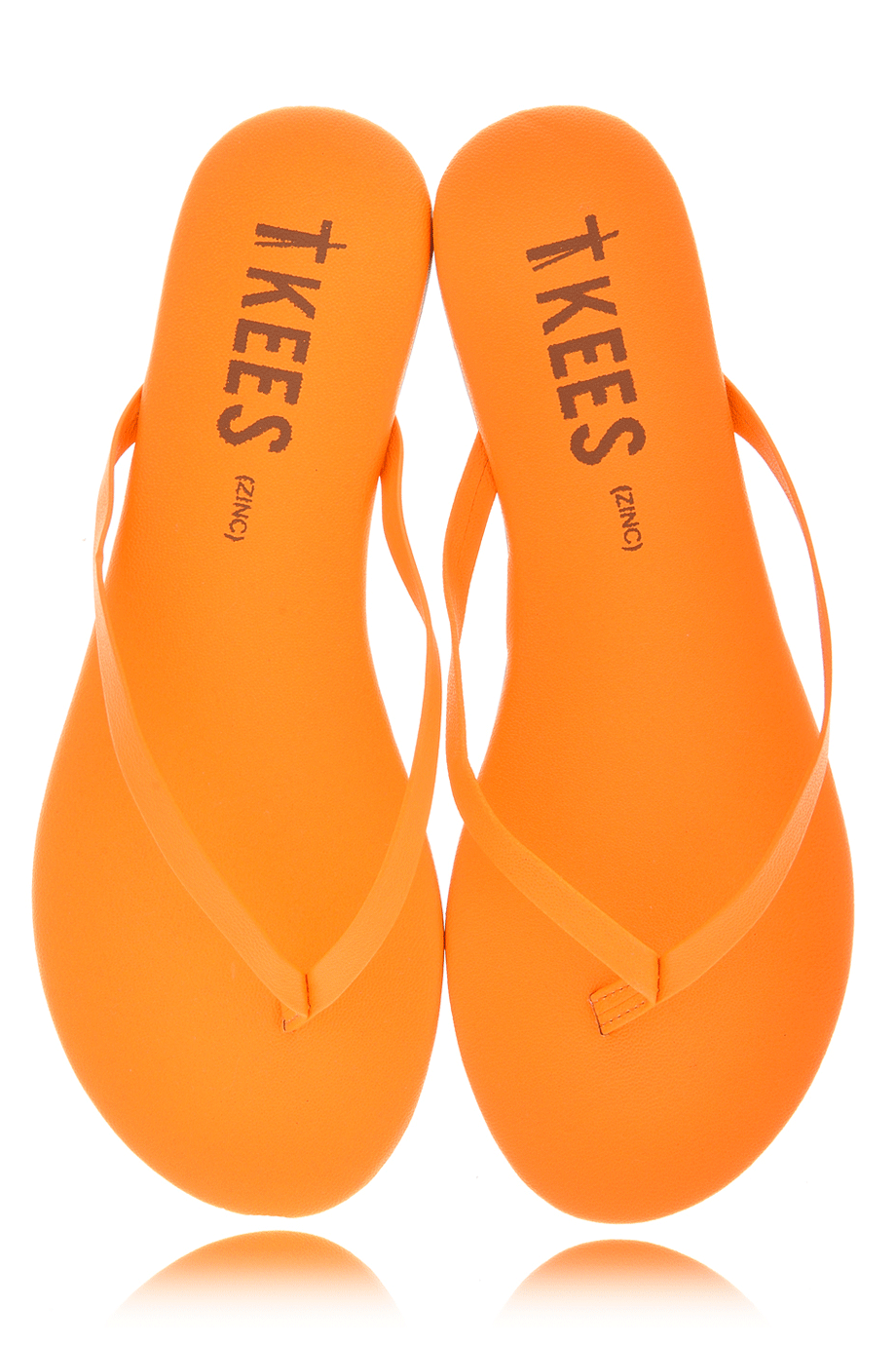 Πορτοκαλί Δερμάτινα Σανδάλια - Tkees | Γυναικεία Παπούτσια