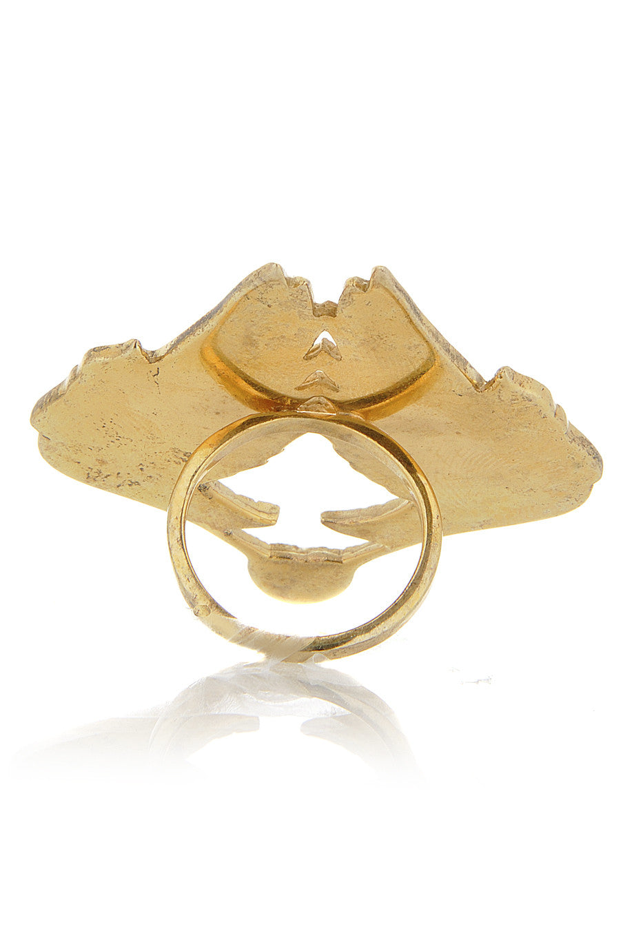 Μεγάλο Χρυσό Δαχτυλίδι - Zoe & Morgan | Κοσμήματα